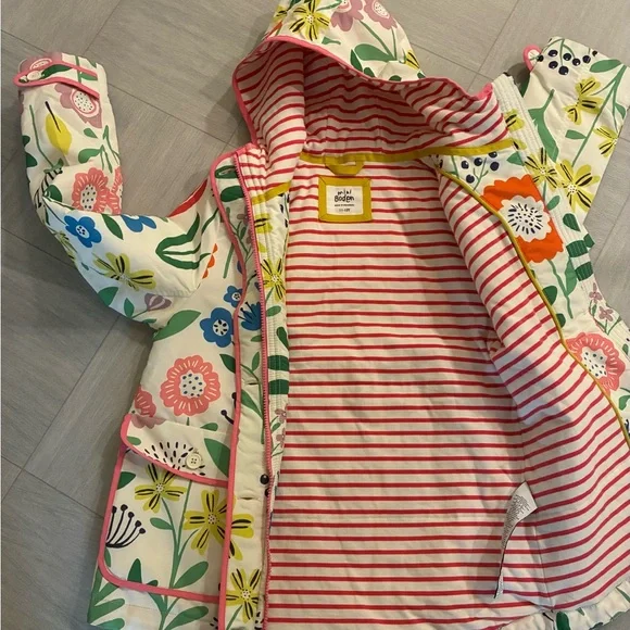 Mini Boden Floral Kids Jacket - Picture 5 of 6